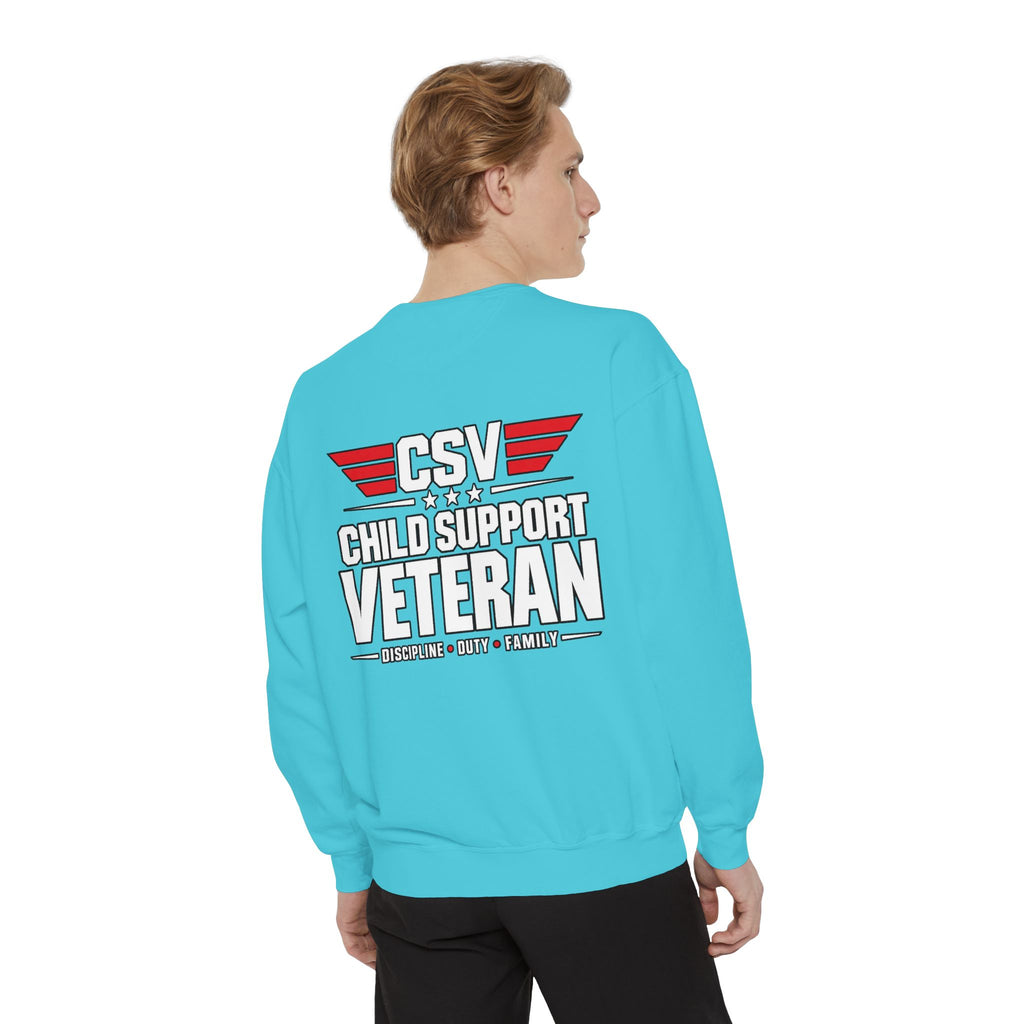 Child Support Veteran Sweatshirt – “My Dad Is A Child Support Veteran” Patriotic Crewneck