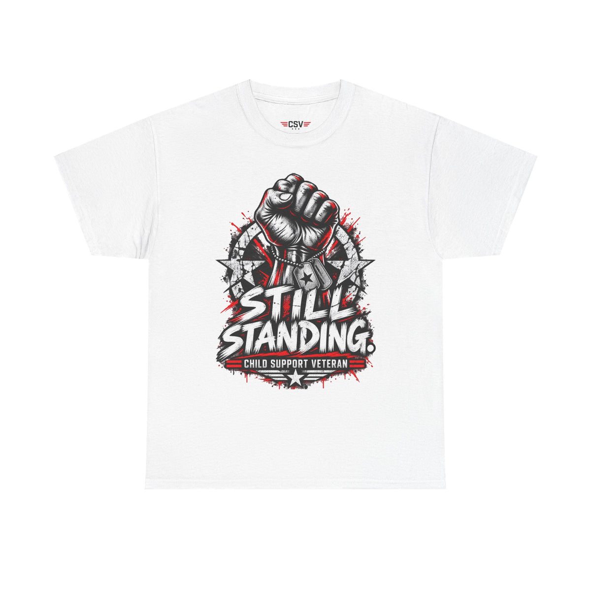 Still Standing Child Support Veteran T‑Shirt