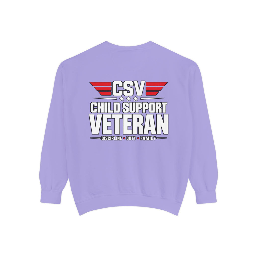 Child Support Veteran Sweatshirt – “My Dad Is A Child Support Veteran” Patriotic Crewneck