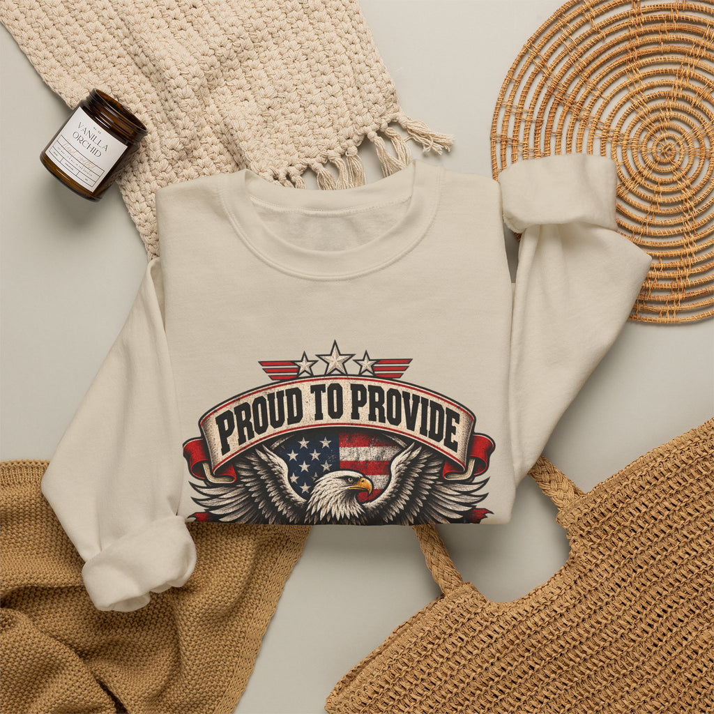 Child Support Veteran Crewneck Sweatshirt — CSV Emblem Pullover