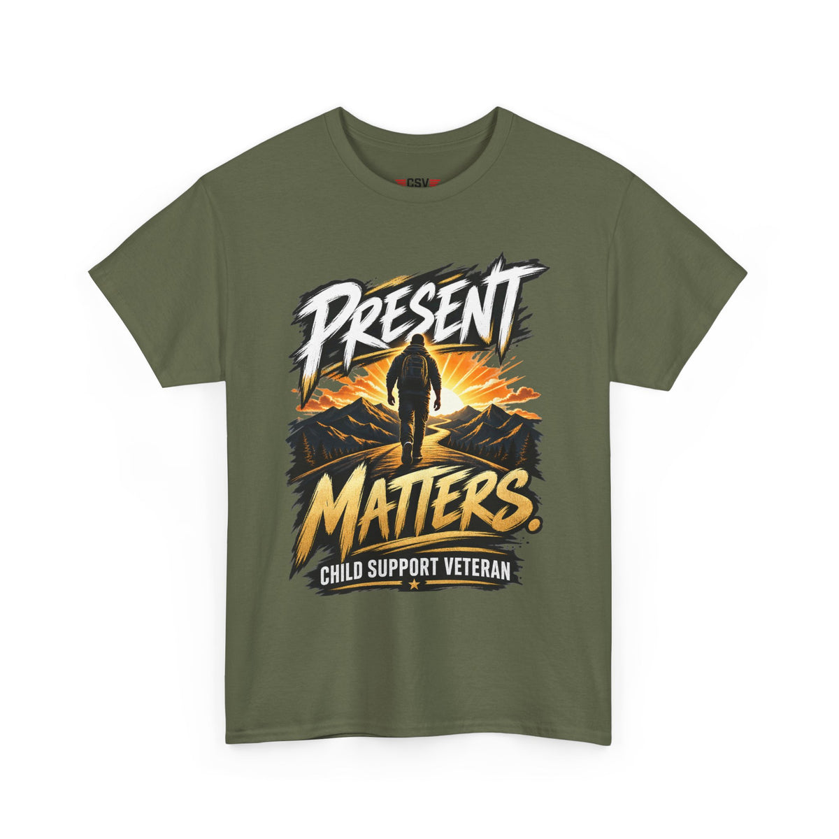 Present Matters T-Shirt – Child Support Veteran Tribute Tee