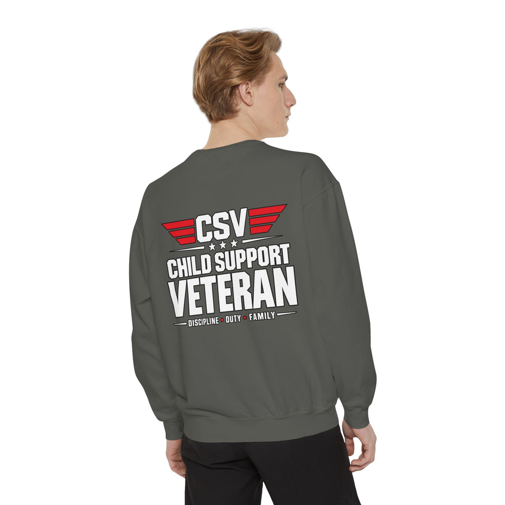 Child Support Veteran Sweatshirt – “My Dad Is A Child Support Veteran” Patriotic Crewneck
