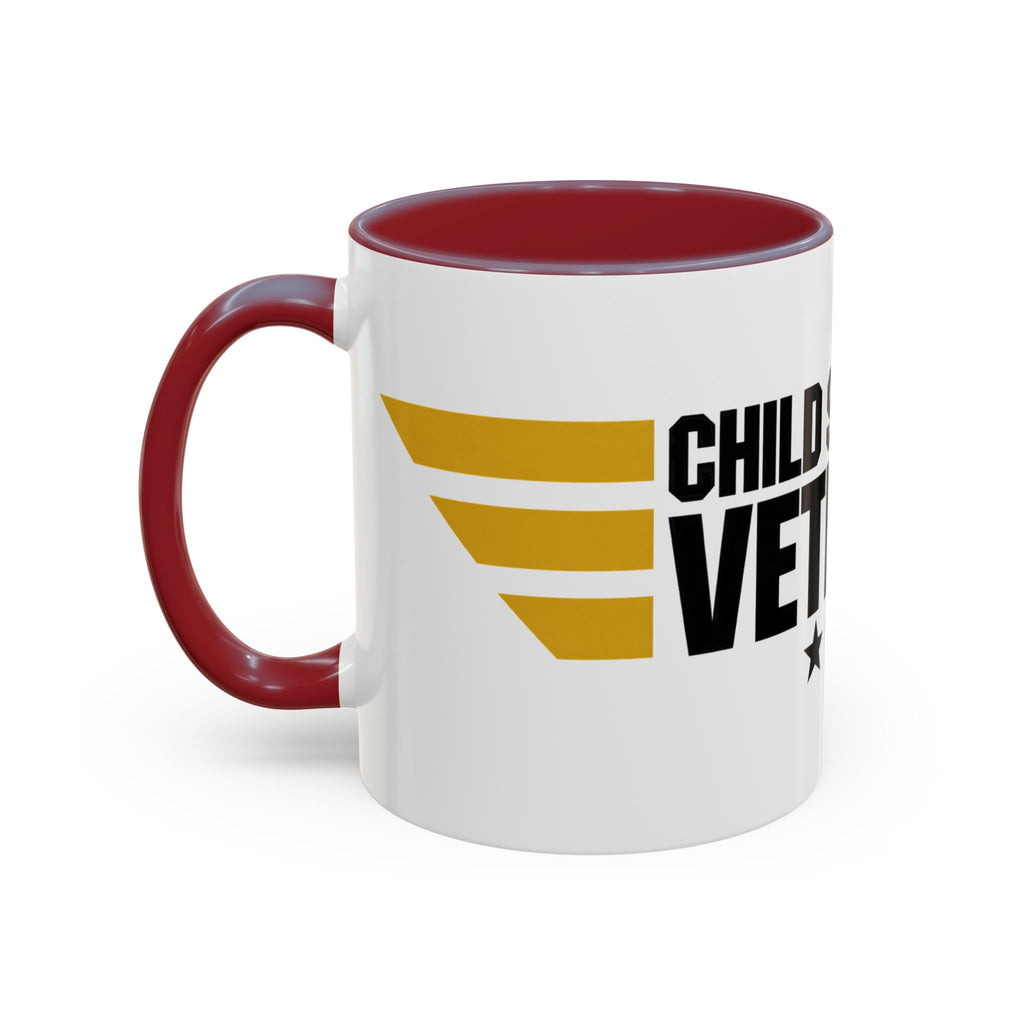 Veteran Support Coffee Mug – “Child Support Veteran” Accent Ceramic Mug