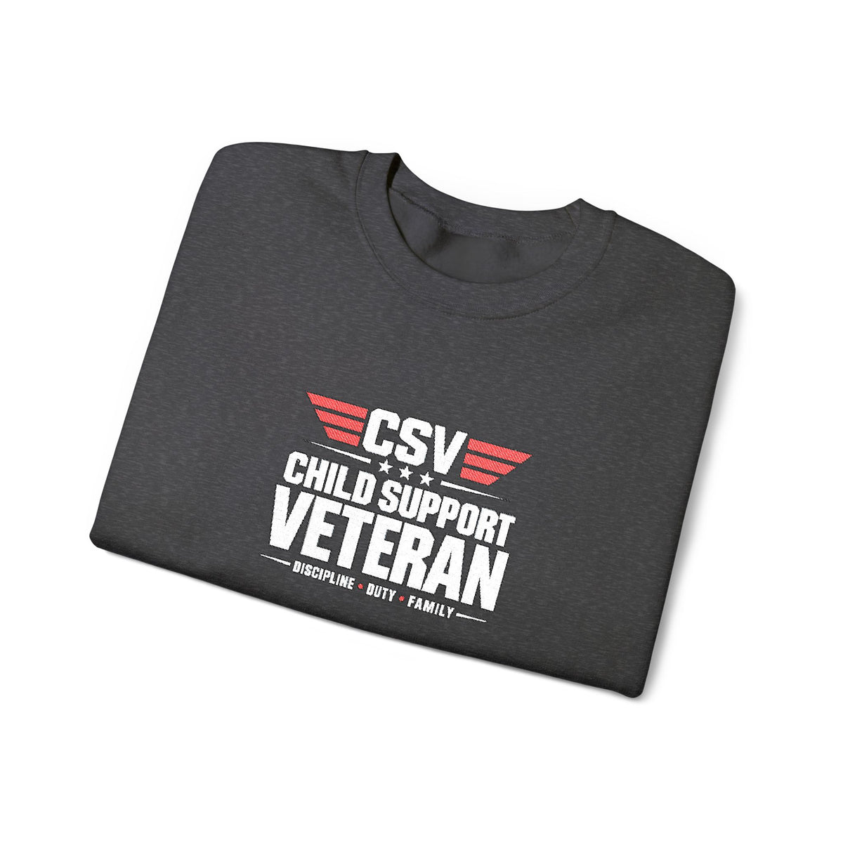 Veteran Dad Sweatshirt — Distressed USA Proud Veteran Crewneck