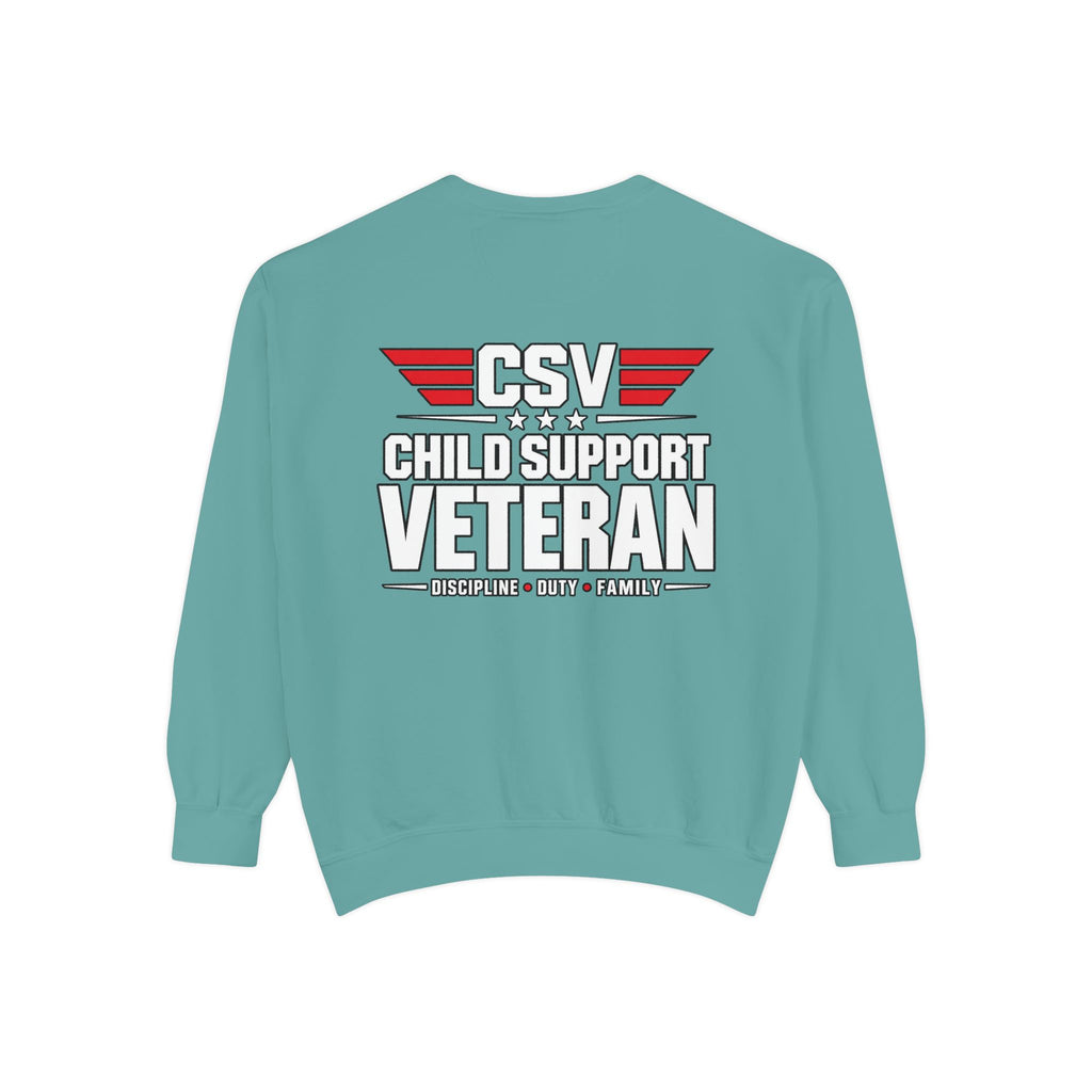 Child Support Veteran Sweatshirt – “My Dad Is A Child Support Veteran” Patriotic Crewneck