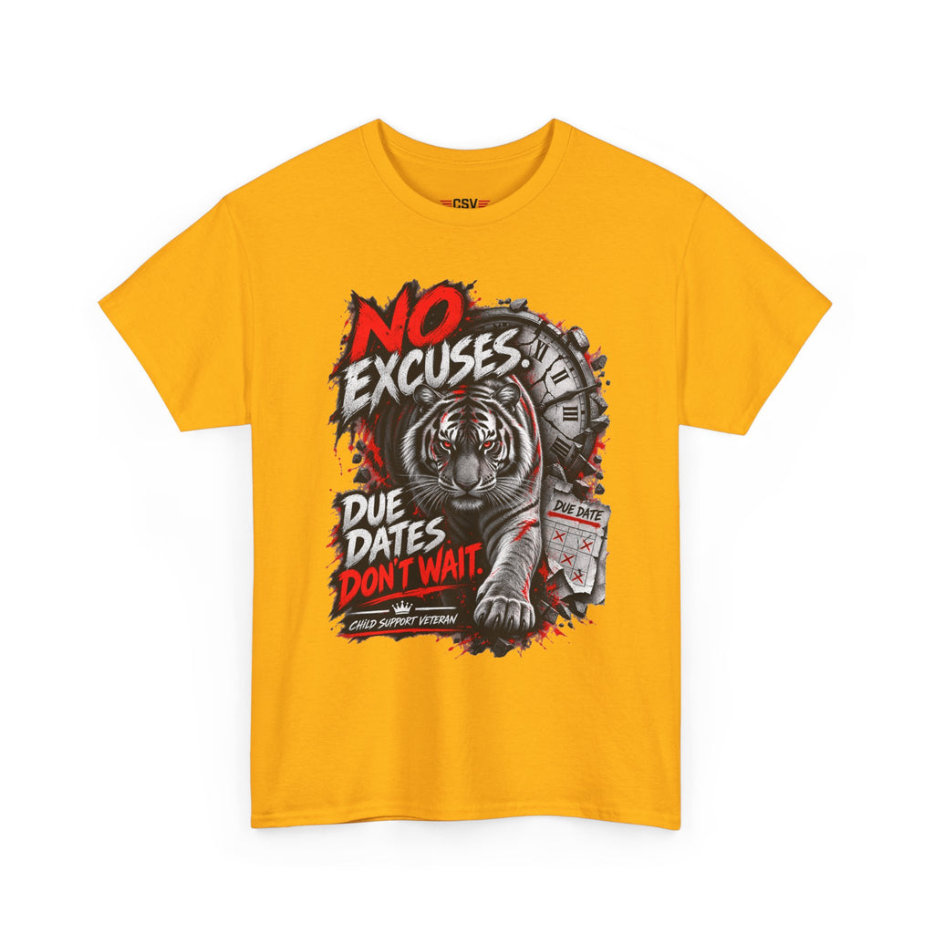 NO EXCUSES Unisex Heavy Cotton Tee