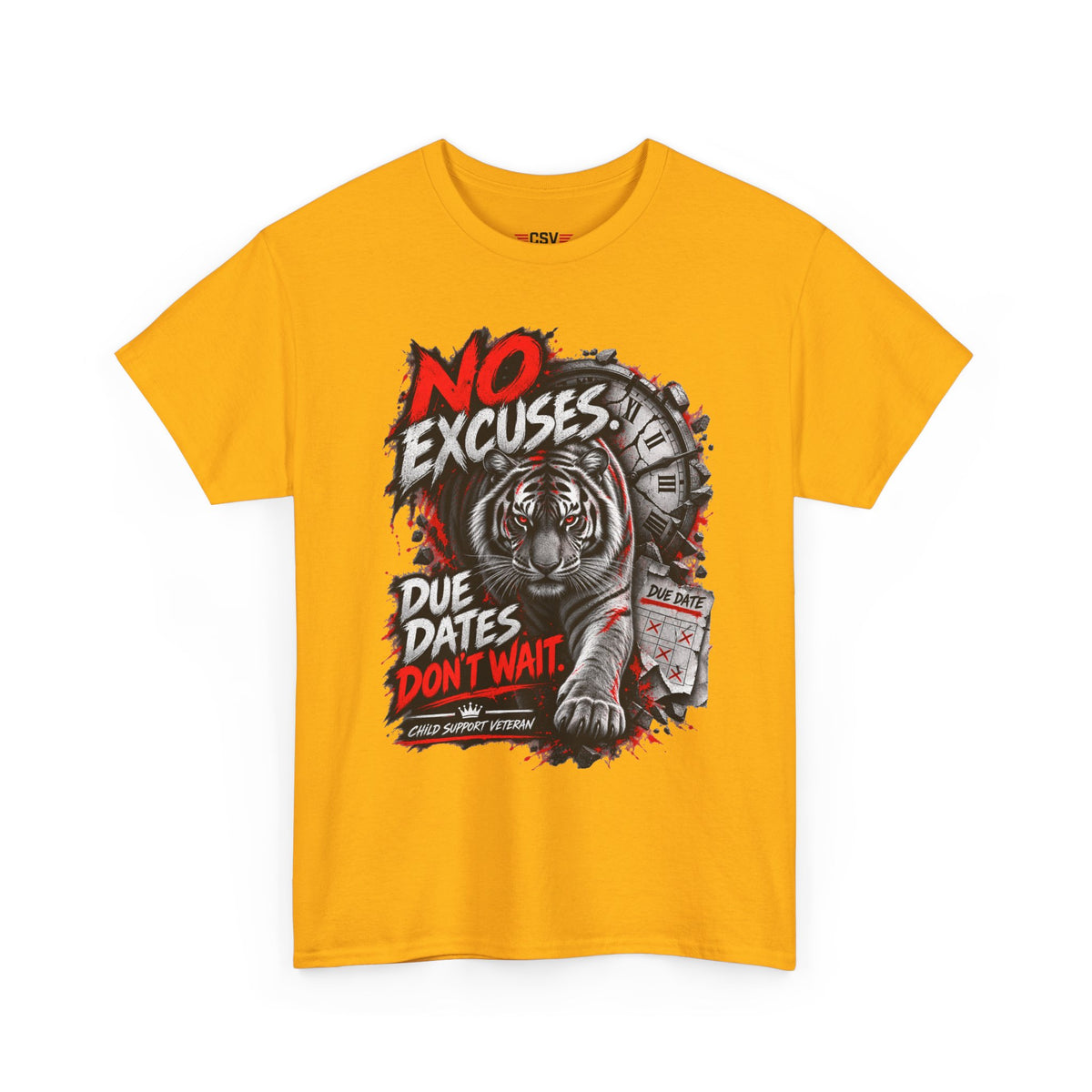 NO EXCUSES Unisex Heavy Cotton Tee