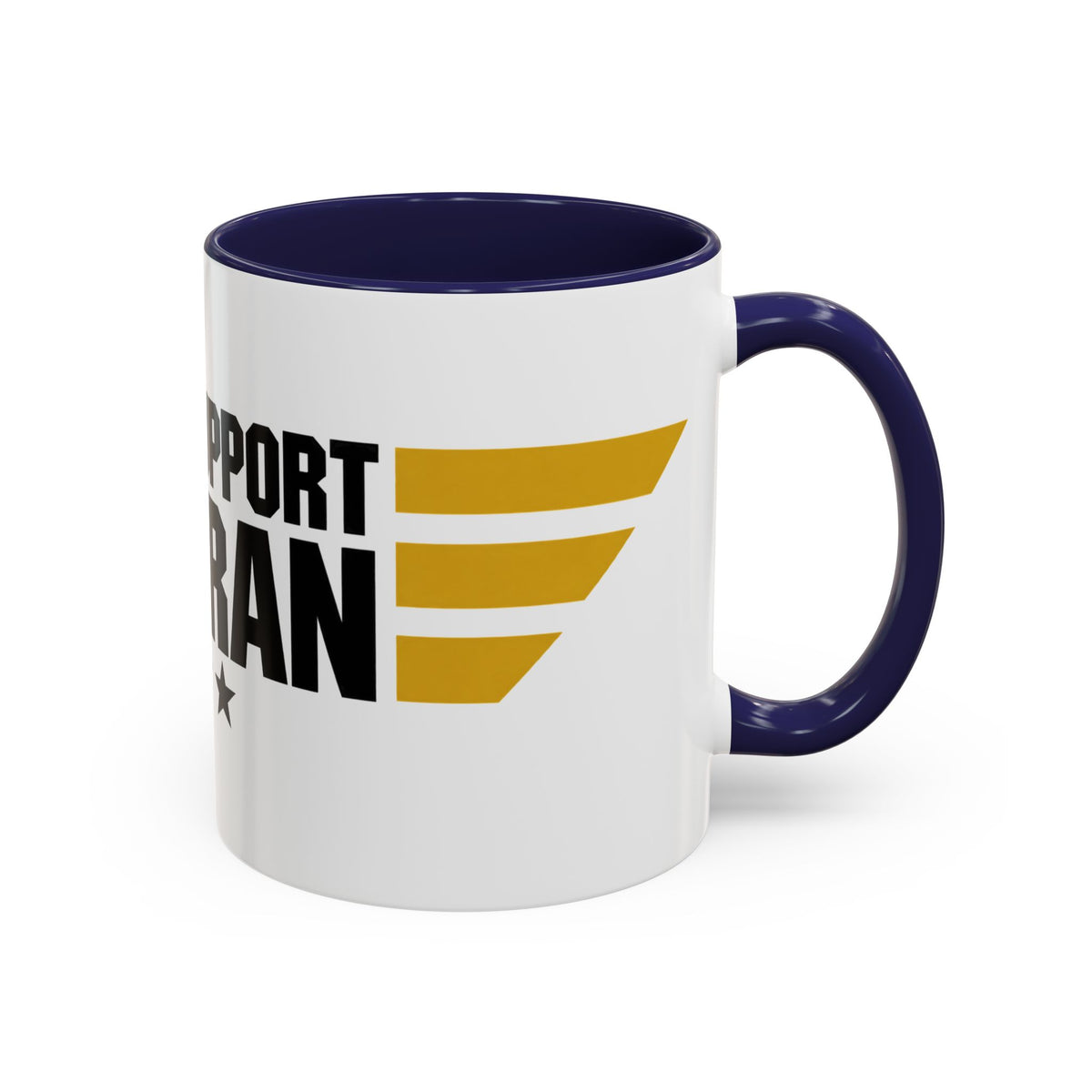 Veteran Support Coffee Mug – “Child Support Veteran” Accent Ceramic Mug