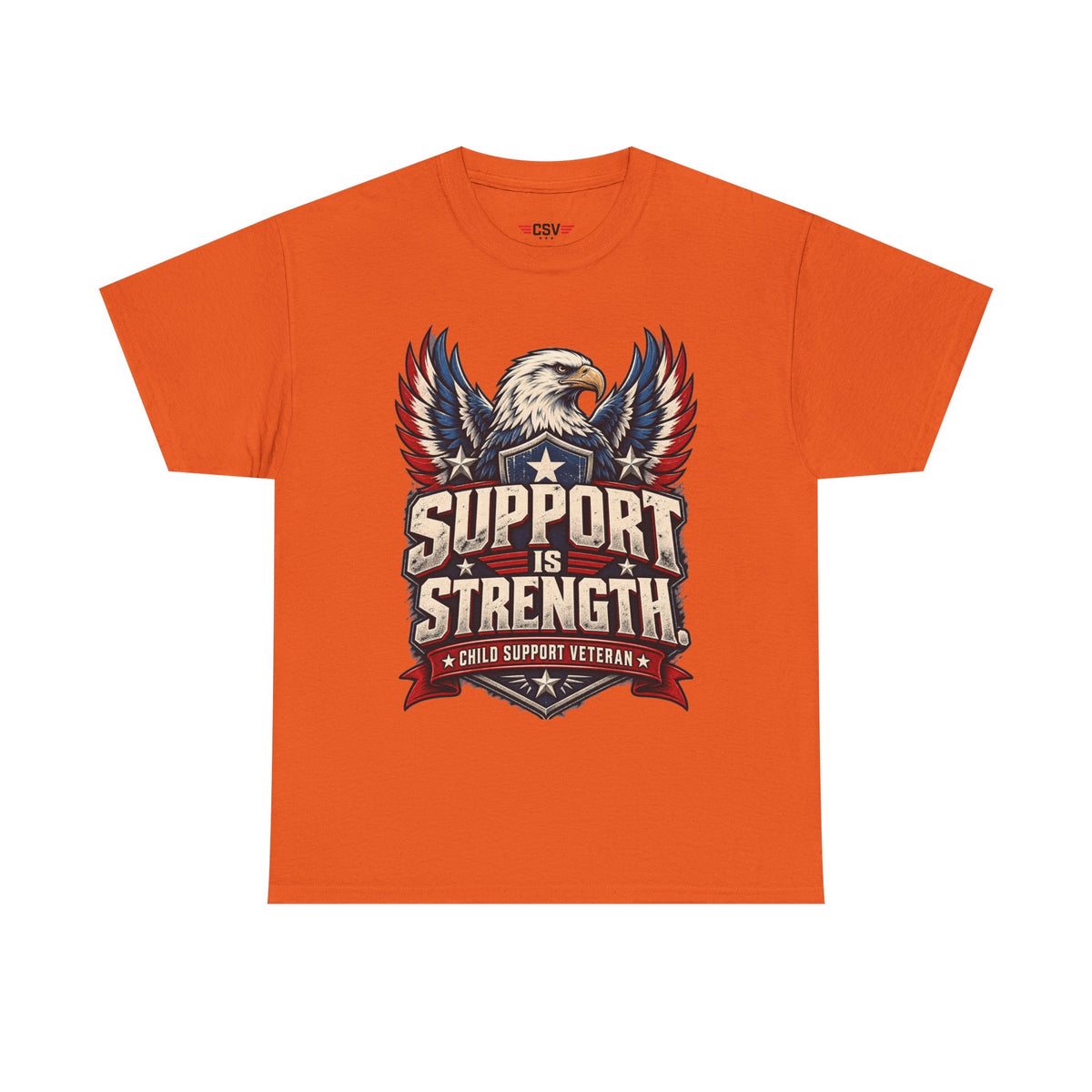 SUPPORT IS STRENGTH  Unisex Heavy Cotton Tee