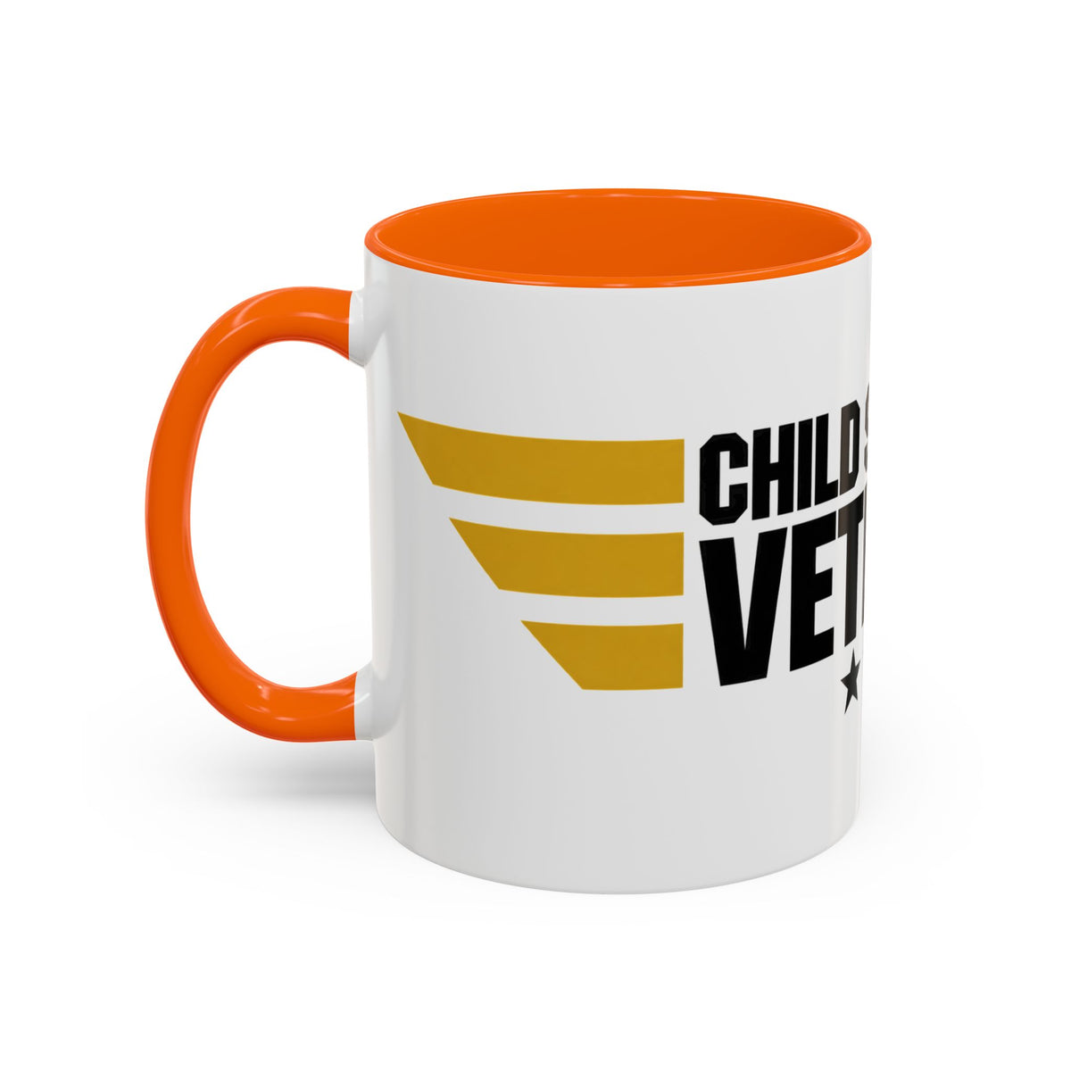 Veteran Support Coffee Mug – “Child Support Veteran” Accent Ceramic Mug