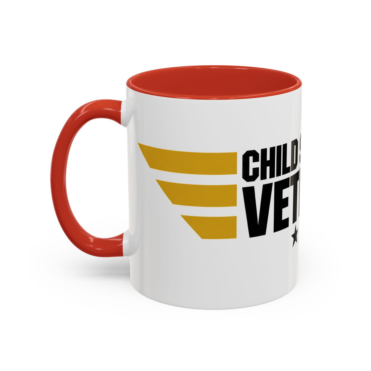 Veteran Support Coffee Mug – “Child Support Veteran” Accent Ceramic Mug