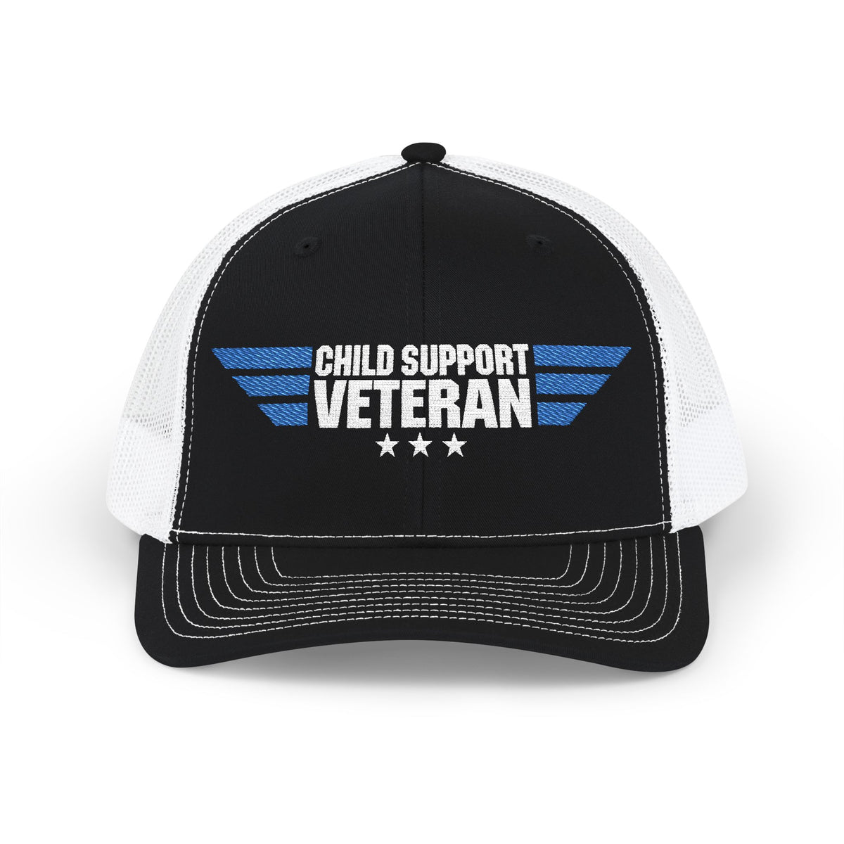 Embroidered Trucker Cap — Retro Winged Logo Snapback