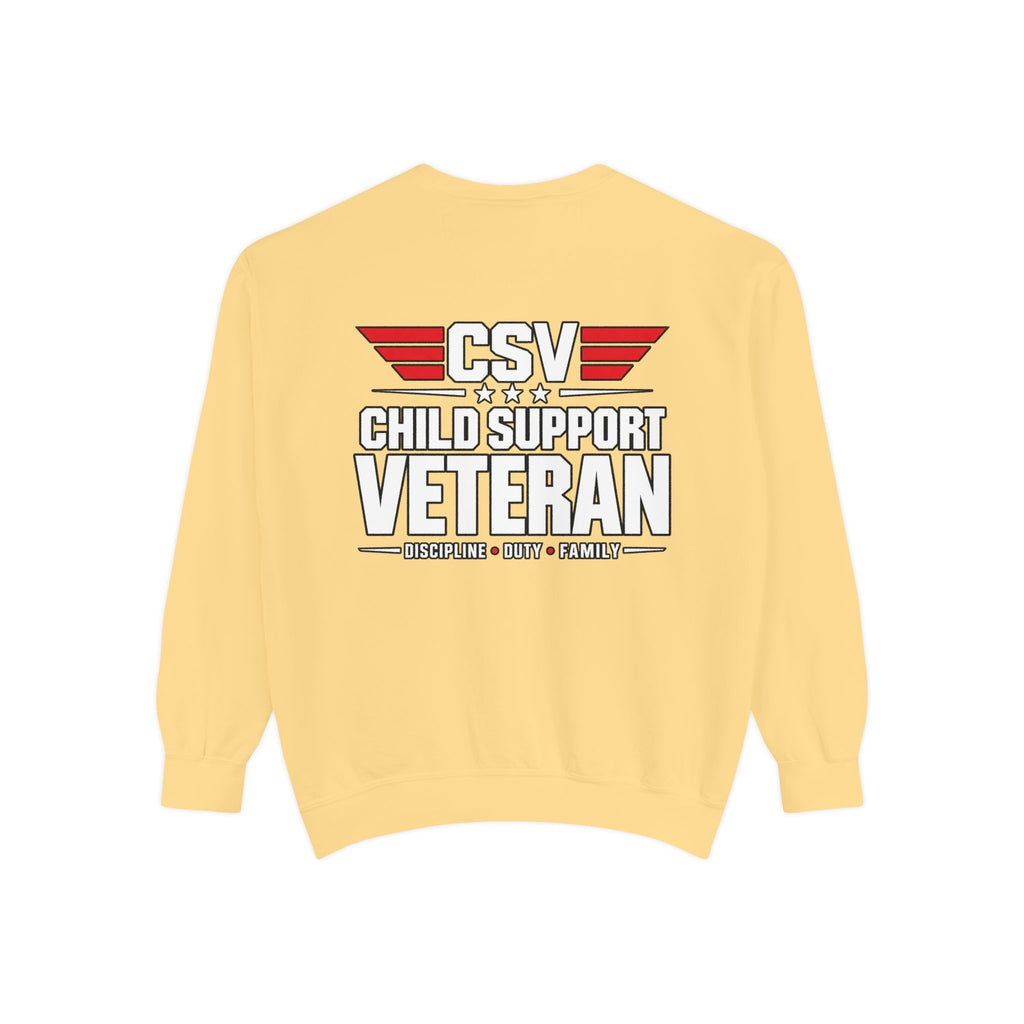 Child Support Veteran Sweatshirt – “My Dad Is A Child Support Veteran” Patriotic Crewneck