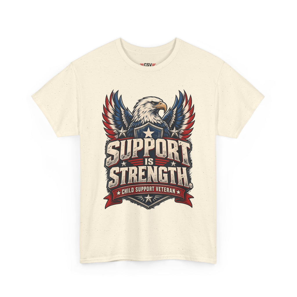 SUPPORT IS STRENGTH  Unisex Heavy Cotton Tee