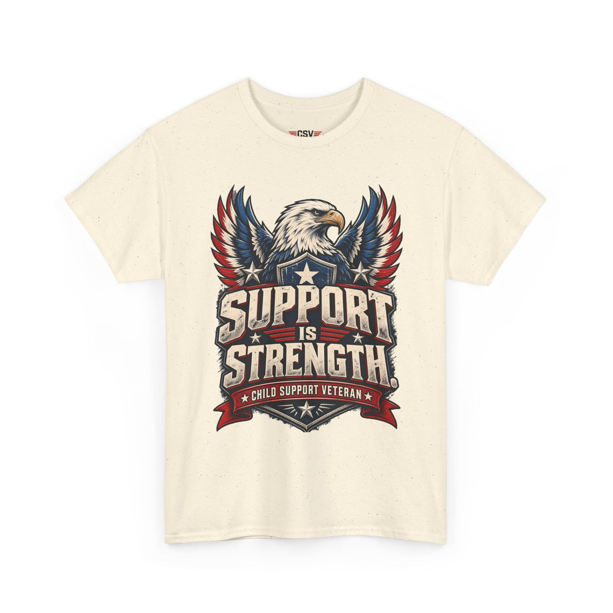 SUPPORT IS STRENGTH  Unisex Heavy Cotton Tee