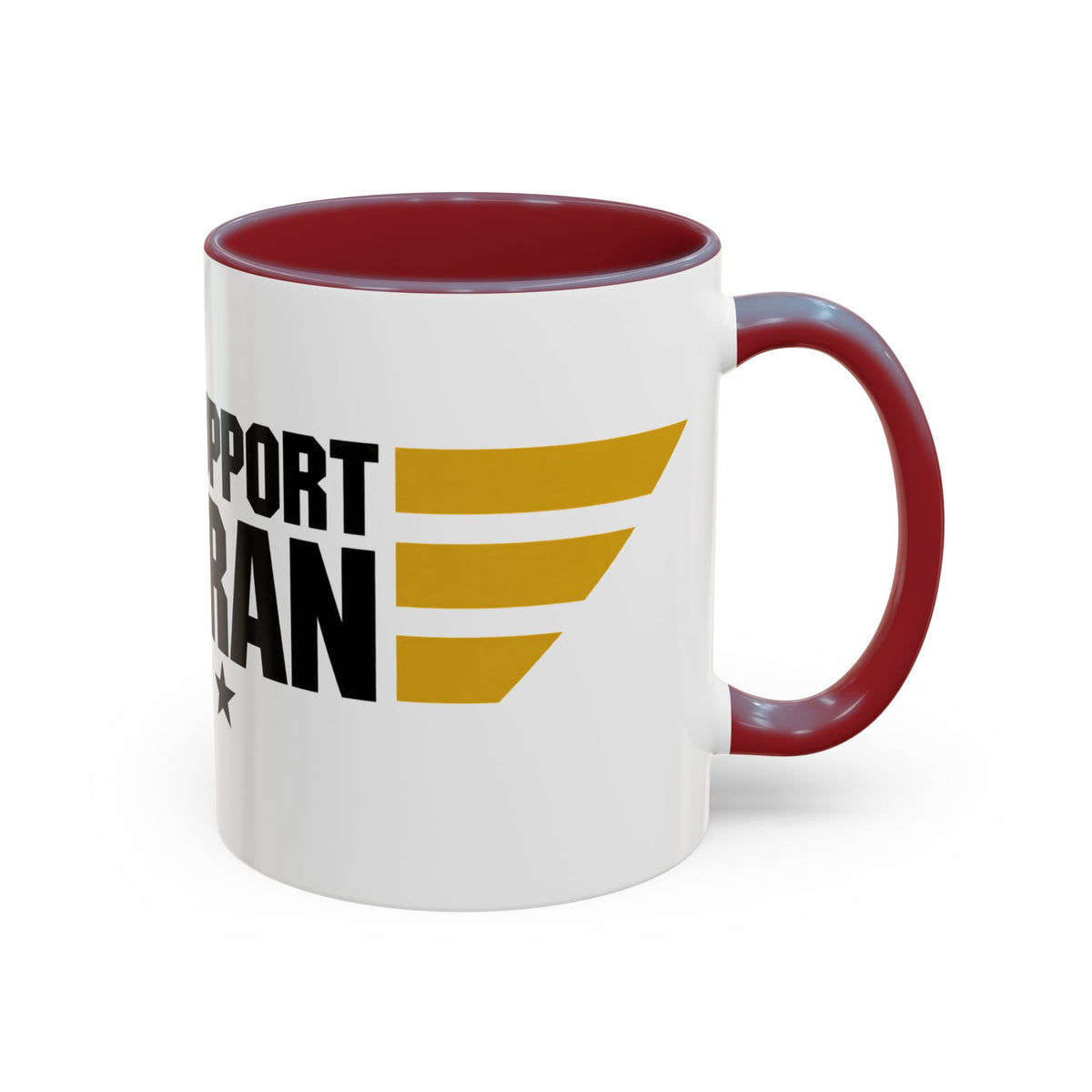Veteran Support Coffee Mug – “Child Support Veteran” Accent Ceramic Mug