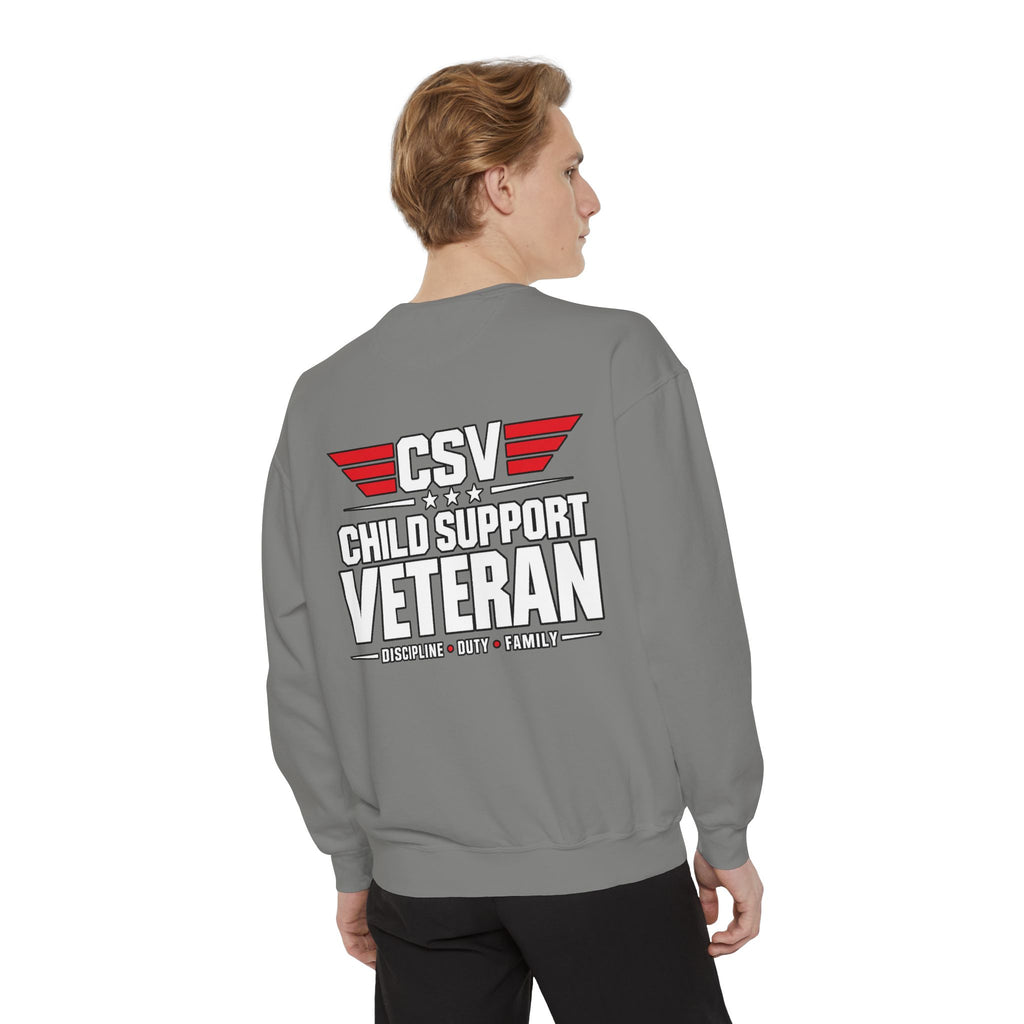 Child Support Veteran Sweatshirt – “My Dad Is A Child Support Veteran” Patriotic Crewneck