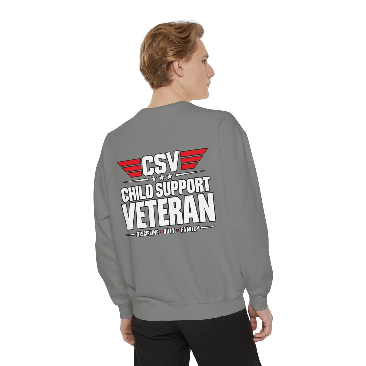 Child Support Veteran Sweatshirt – “My Dad Is A Child Support Veteran” Patriotic Crewneck