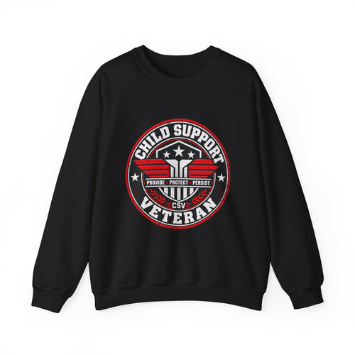Child Support Veteran Crewneck Sweatshirt — CSV Emblem Pullover