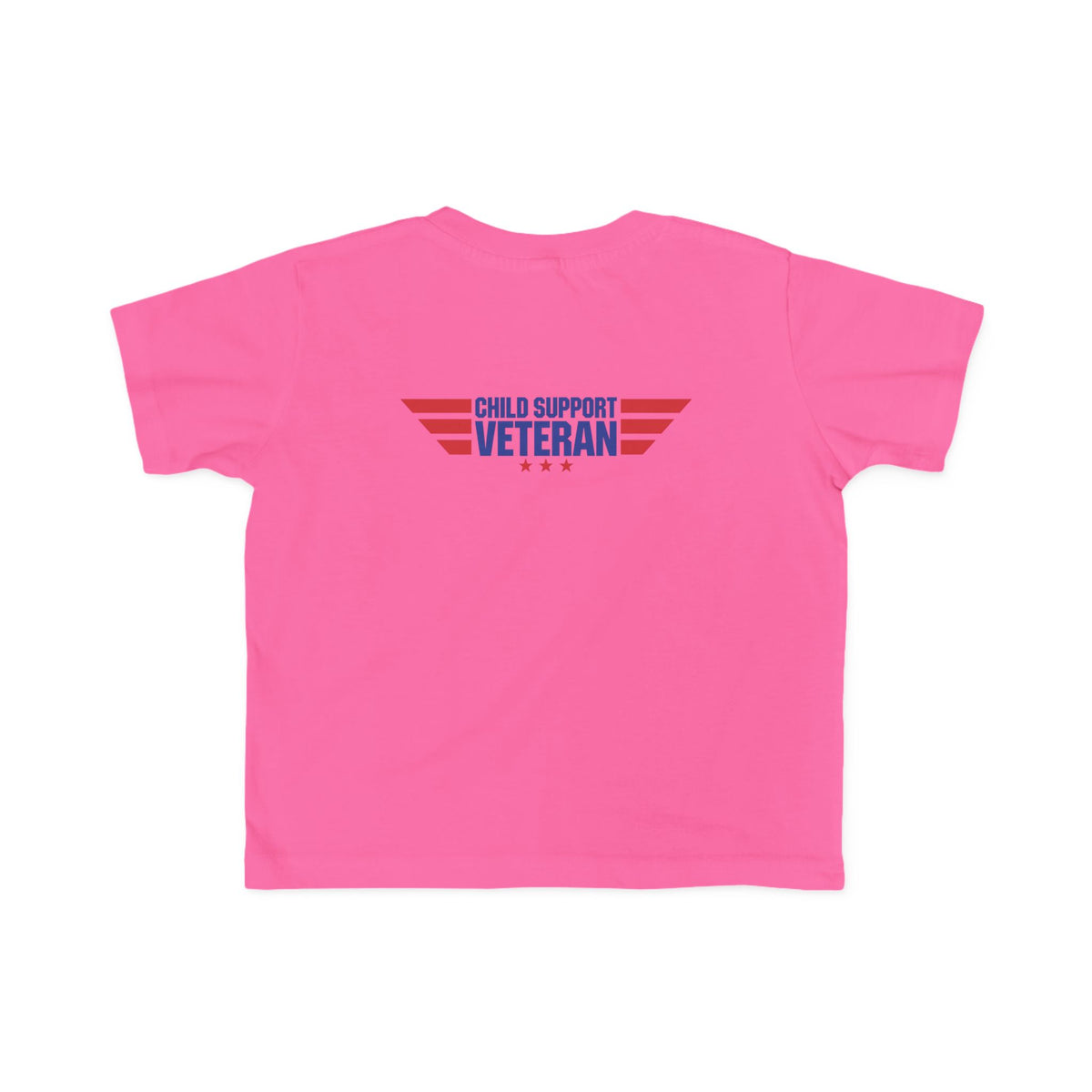 Toddler Tee - "My Dad Child Support Veteran" Patriotic Military Kids Shirt