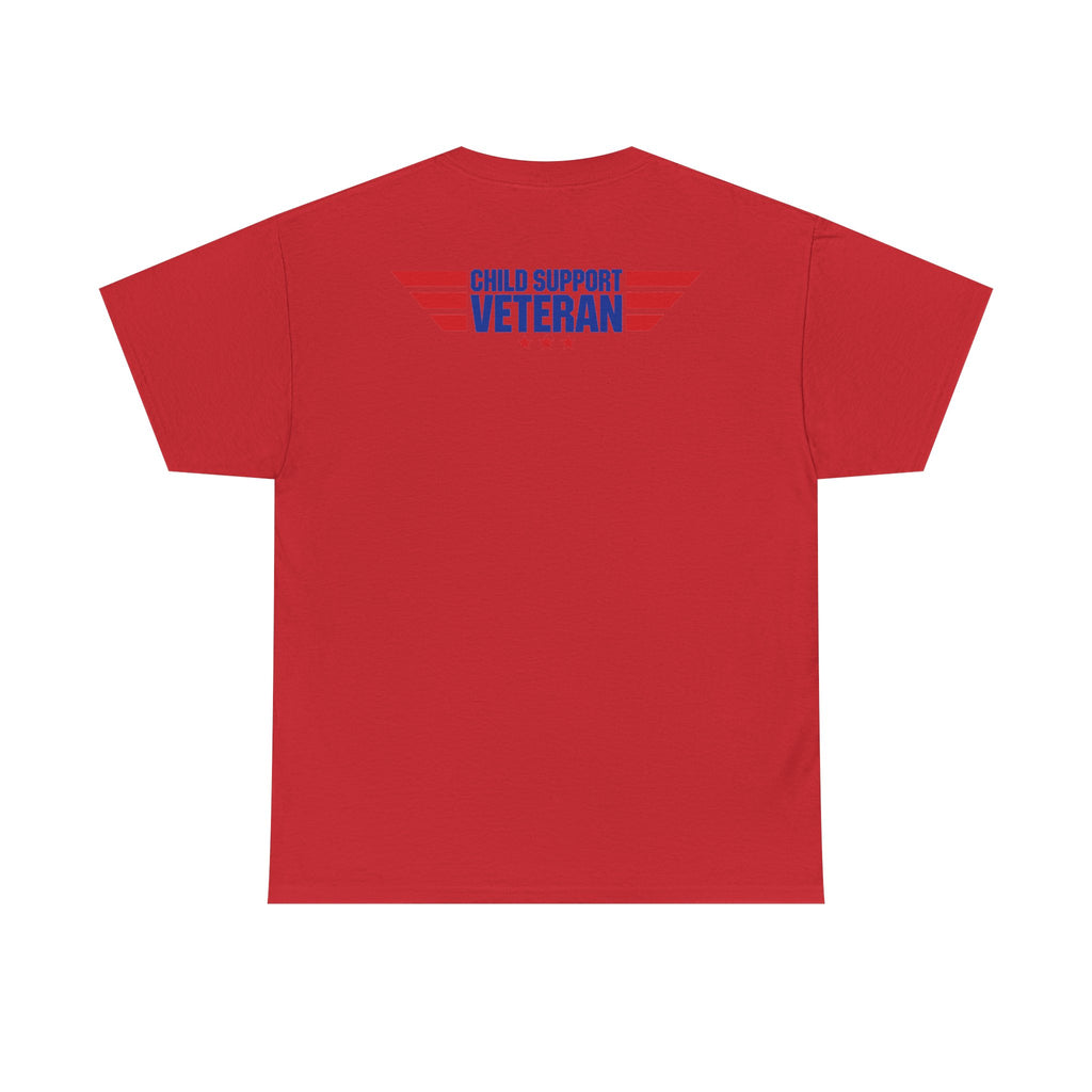 Raised By A Child Support Veteran T‑Shirt – Patriotic Military Tribute Tee