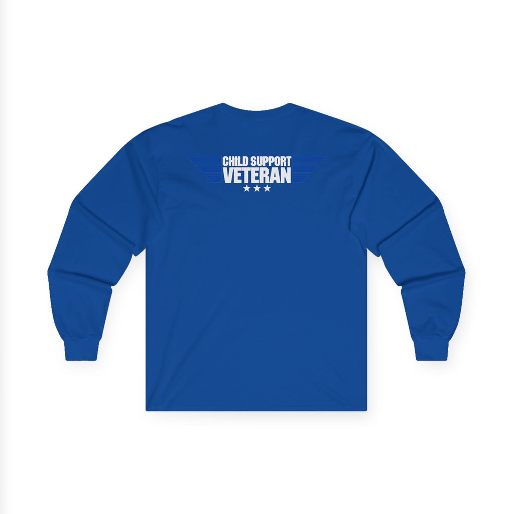 Long Sleeve Tee — Vintage Eagle Graphic “CSV” Patriotic Military Vibe