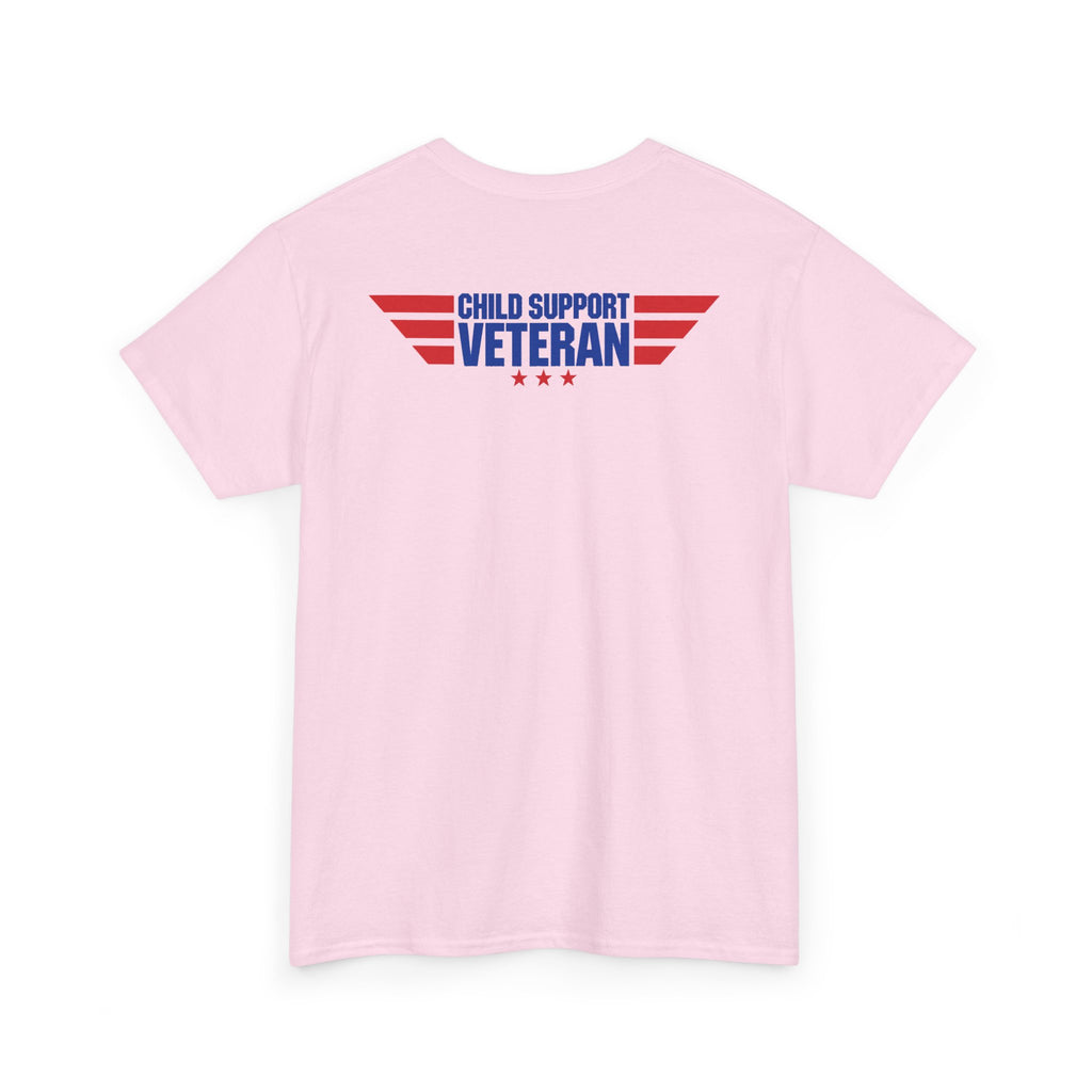 Raised By A Child Support Veteran T‑Shirt – Patriotic Military Tribute Tee