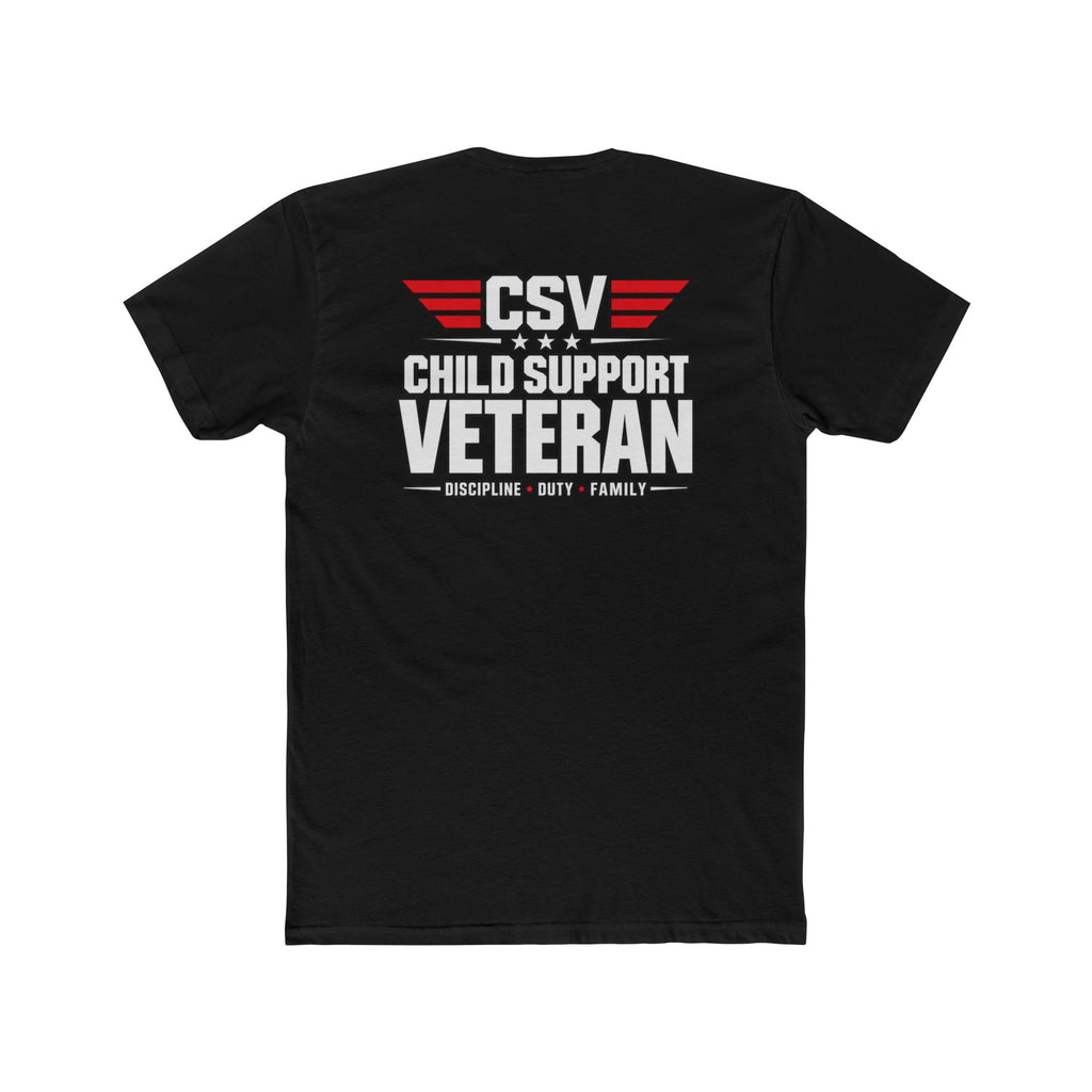 Still Standing Child Support Veteran T-Shirt — Patriotic CSV Tee