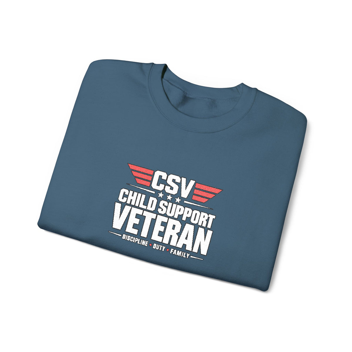 Veteran Dad Sweatshirt — Distressed USA Proud Veteran Crewneck