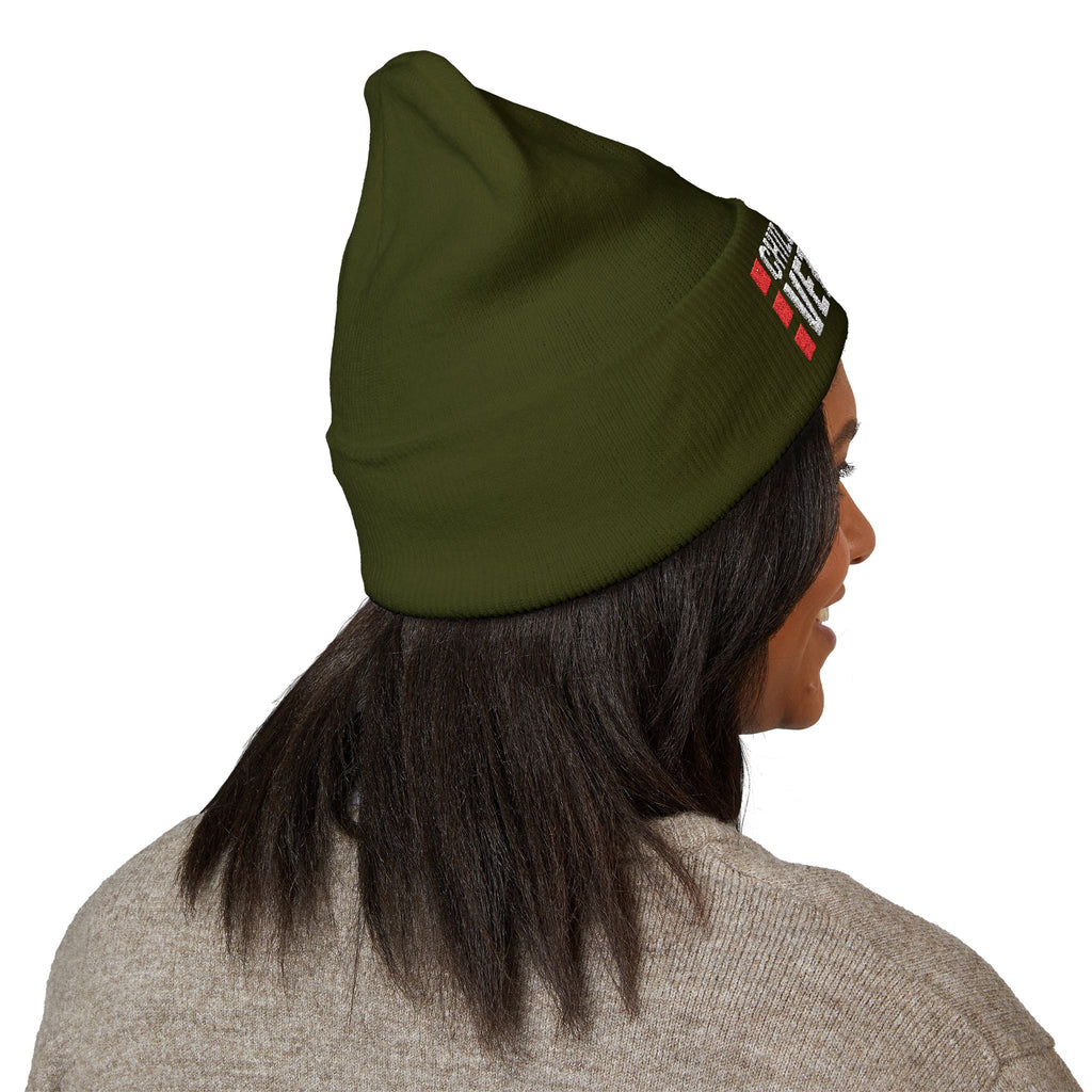 childsupportveteran Embroidered Beanie – Classic Cuffed Winter Hat