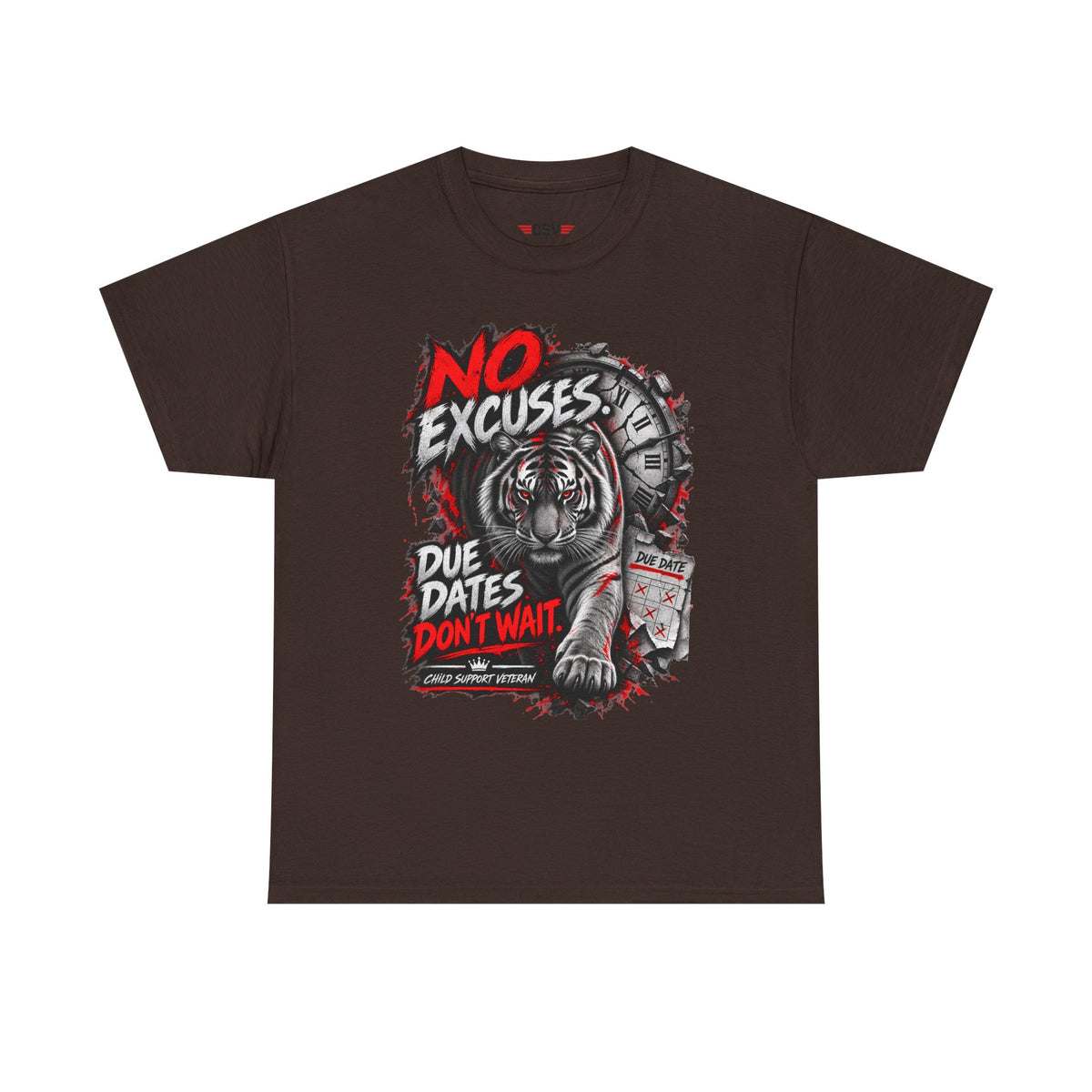 NO EXCUSES Unisex Heavy Cotton Tee