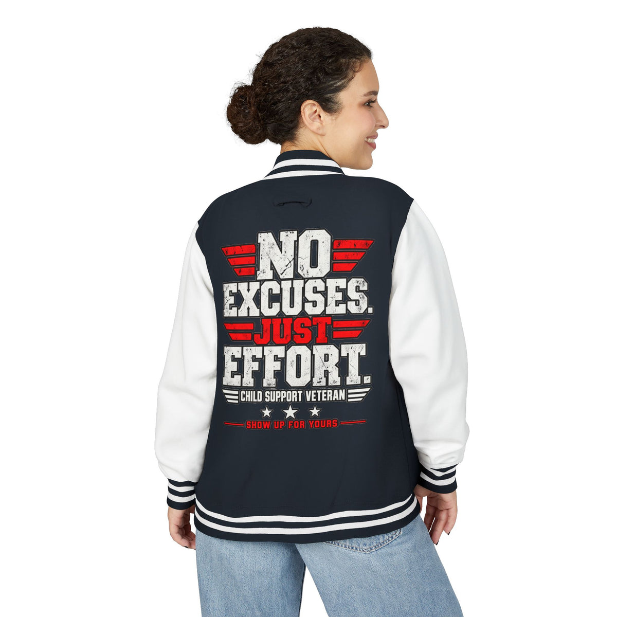Letterman Jacket — “No Excuses. Just Effort.” CSV Pride