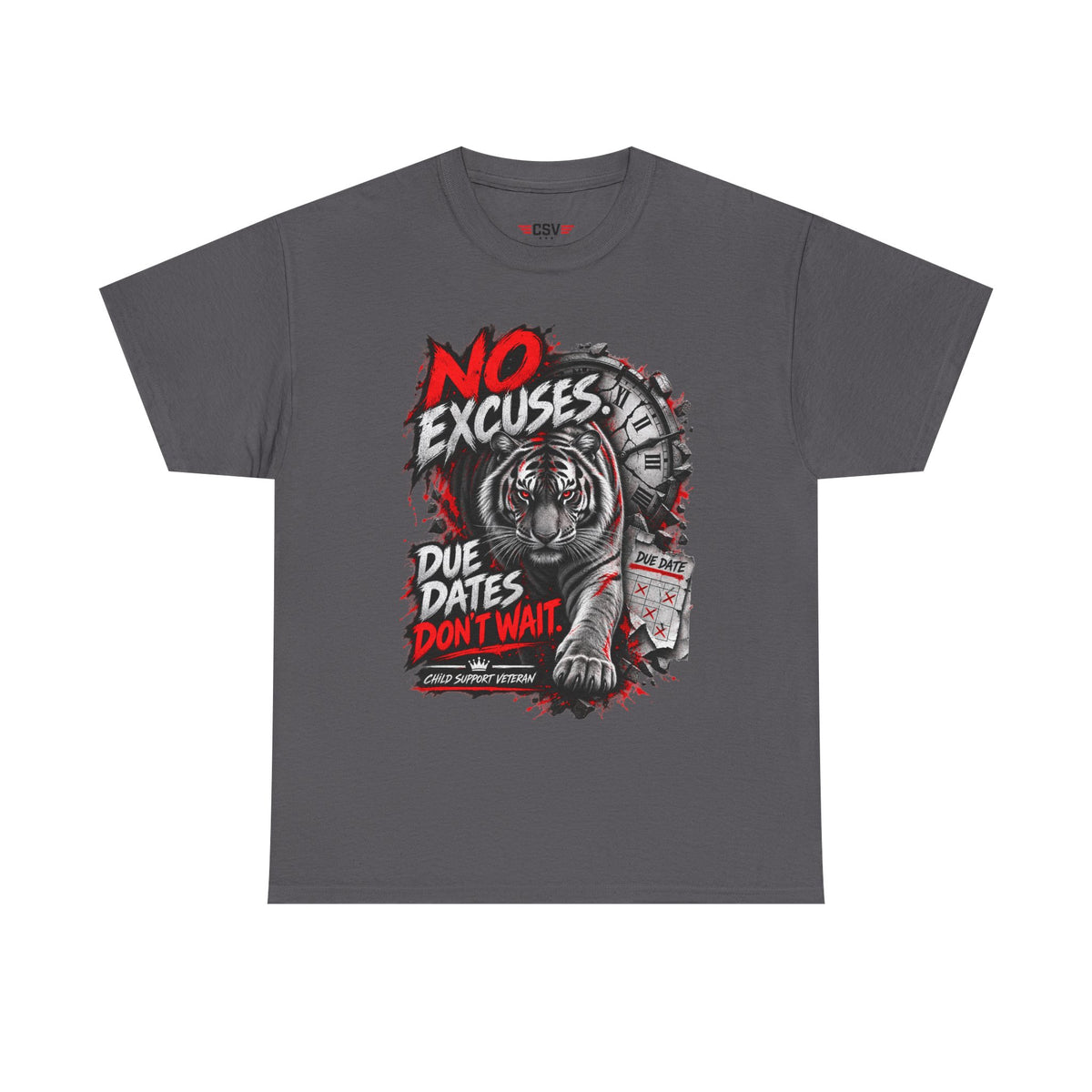 NO EXCUSES Unisex Heavy Cotton Tee