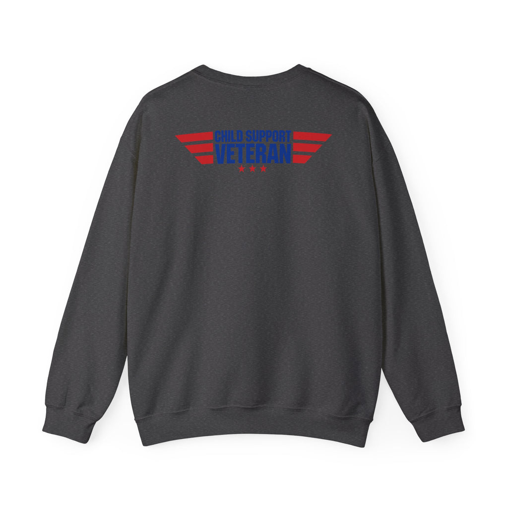 Crewneck Sweatshirt — Child Support Veteran Lion Graphic