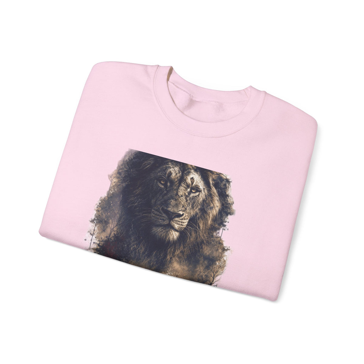 Crewneck Sweatshirt — Child Support Veteran Lion Graphic