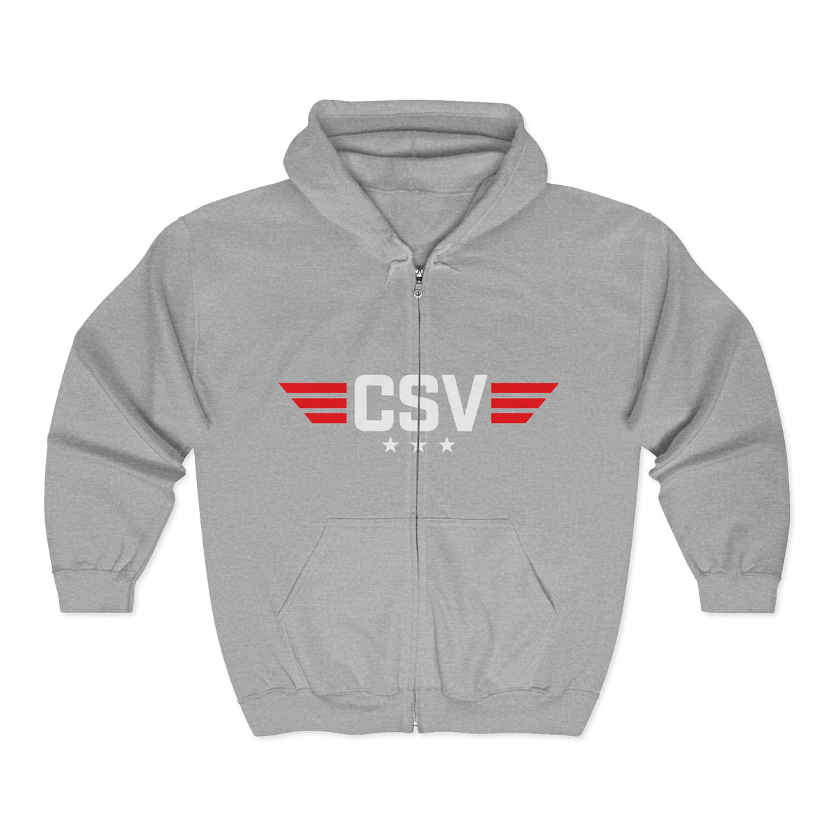 CSAF Support Veteran Zip Hoodie – "Civil Support Veteran (CSV)" Military Tribute