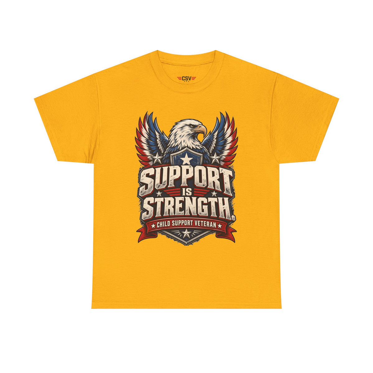 SUPPORT IS STRENGTH  Unisex Heavy Cotton Tee