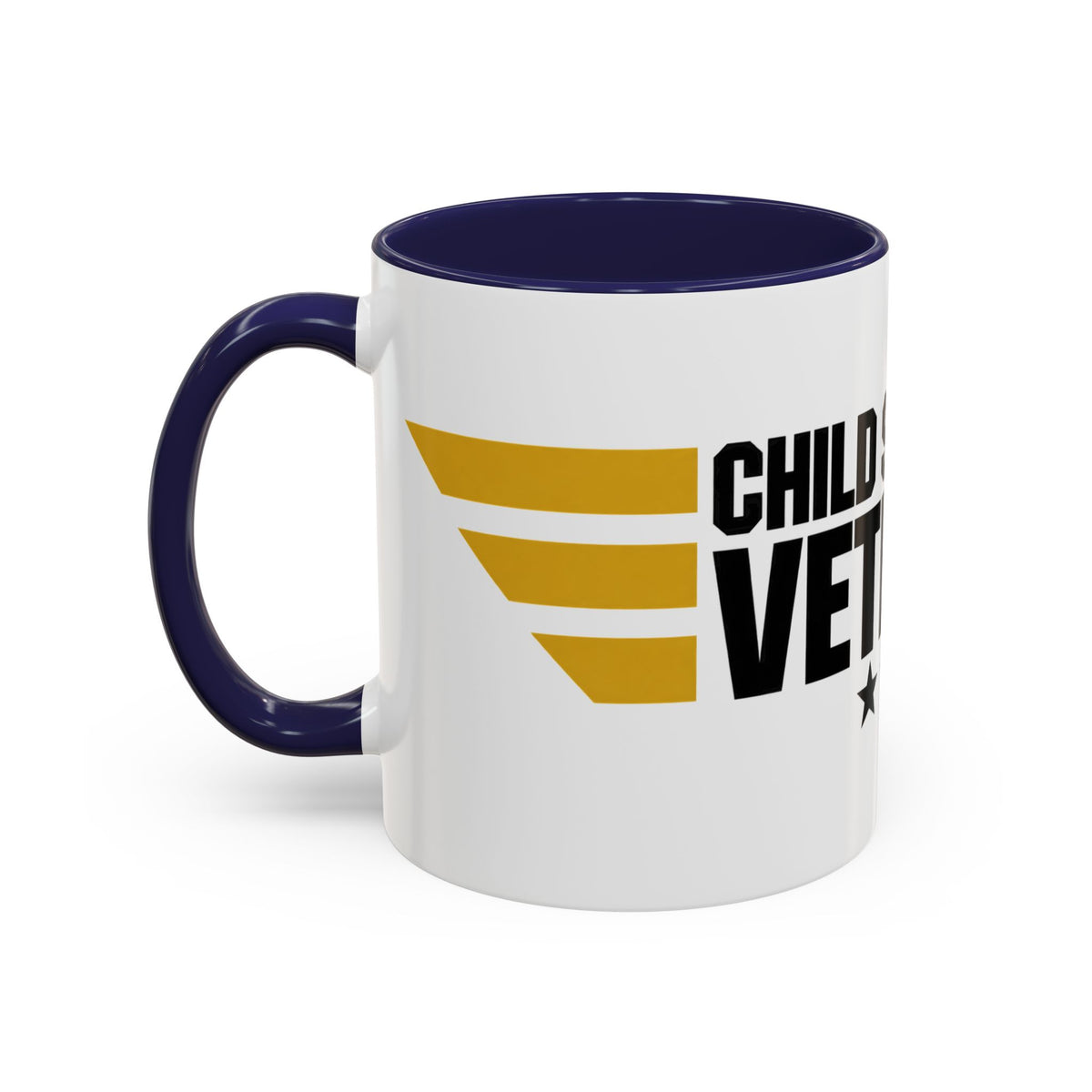 Veteran Support Coffee Mug – “Child Support Veteran” Accent Ceramic Mug