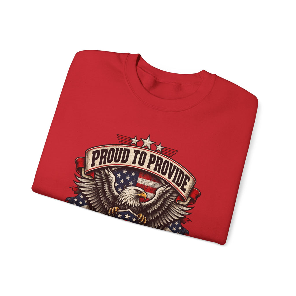 Child Support Veteran Crewneck Sweatshirt — CSV Emblem Pullover