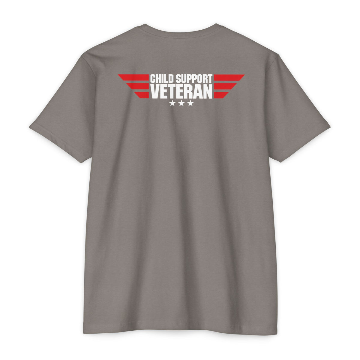 Child Support Veteran T-Shirt — "Real Parents Show Up" Patriotic Dad Shirt
