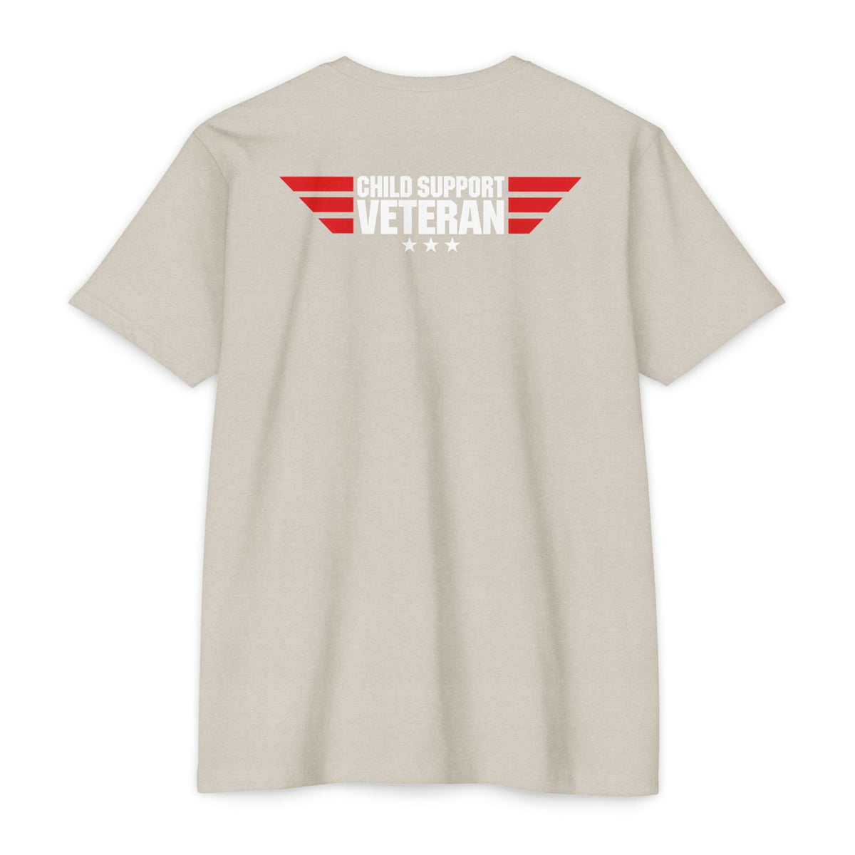 Child Support Veteran T-Shirt — "Real Parents Show Up" Patriotic Dad Shirt