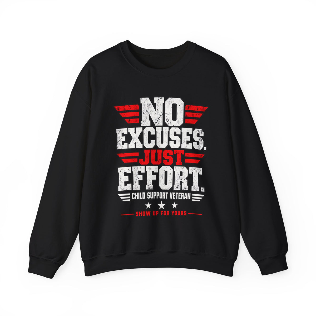 Child Support Veteran Crewneck Sweatshirt — CSV Emblem Pullover