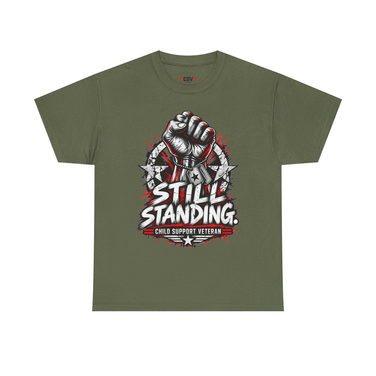 Still Standing Child Support Veteran T‑Shirt