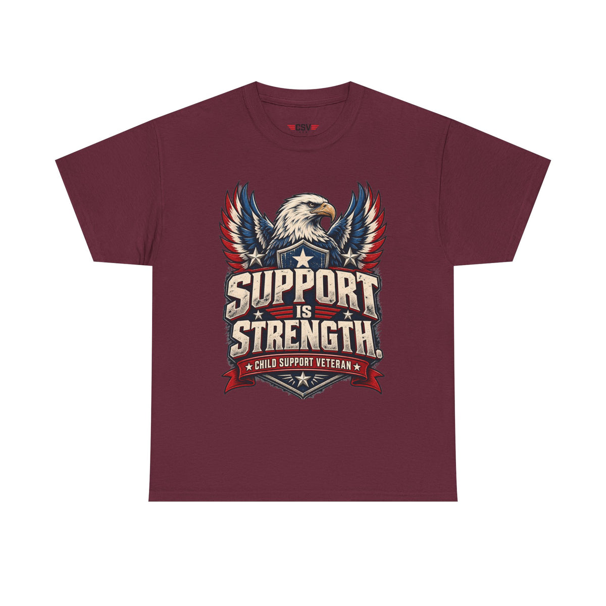 SUPPORT IS STRENGTH  Unisex Heavy Cotton Tee