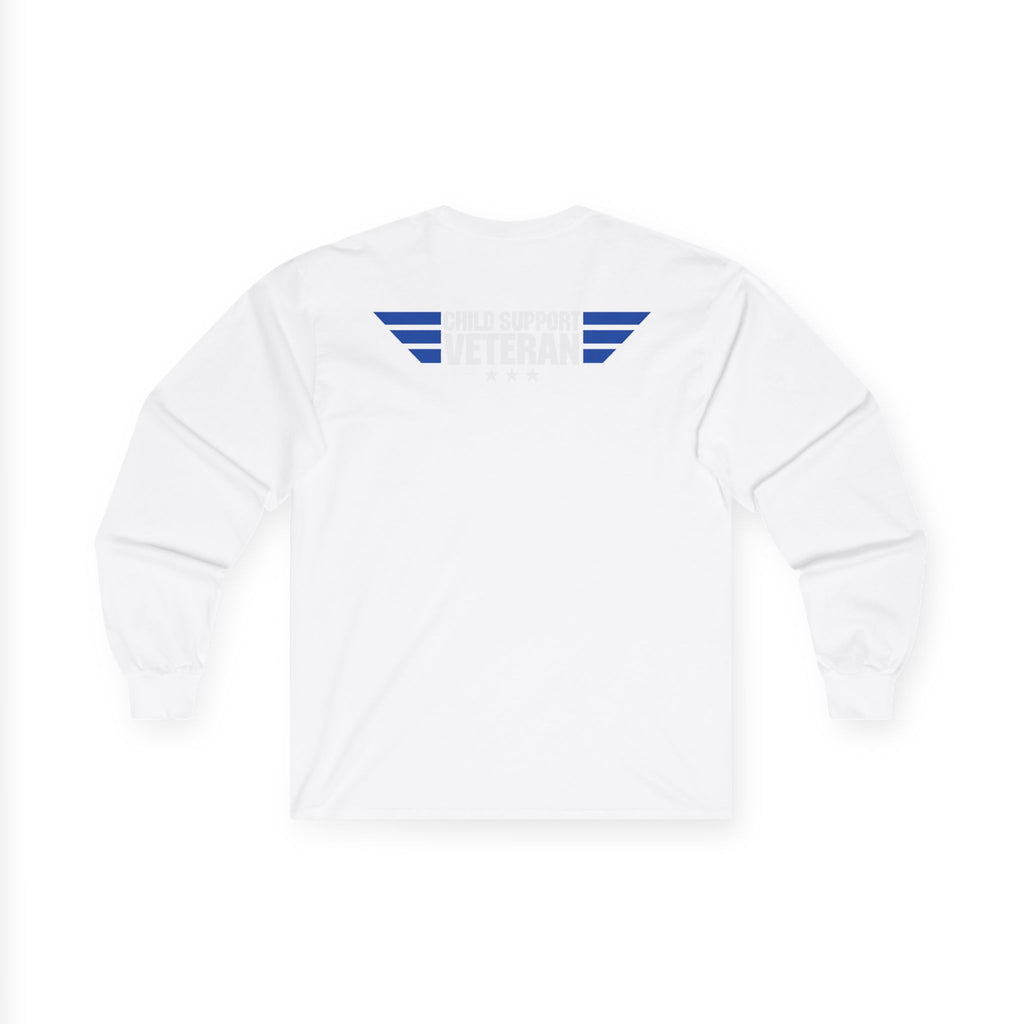Long Sleeve Tee — Vintage Eagle Graphic “CSV” Patriotic Military Vibe