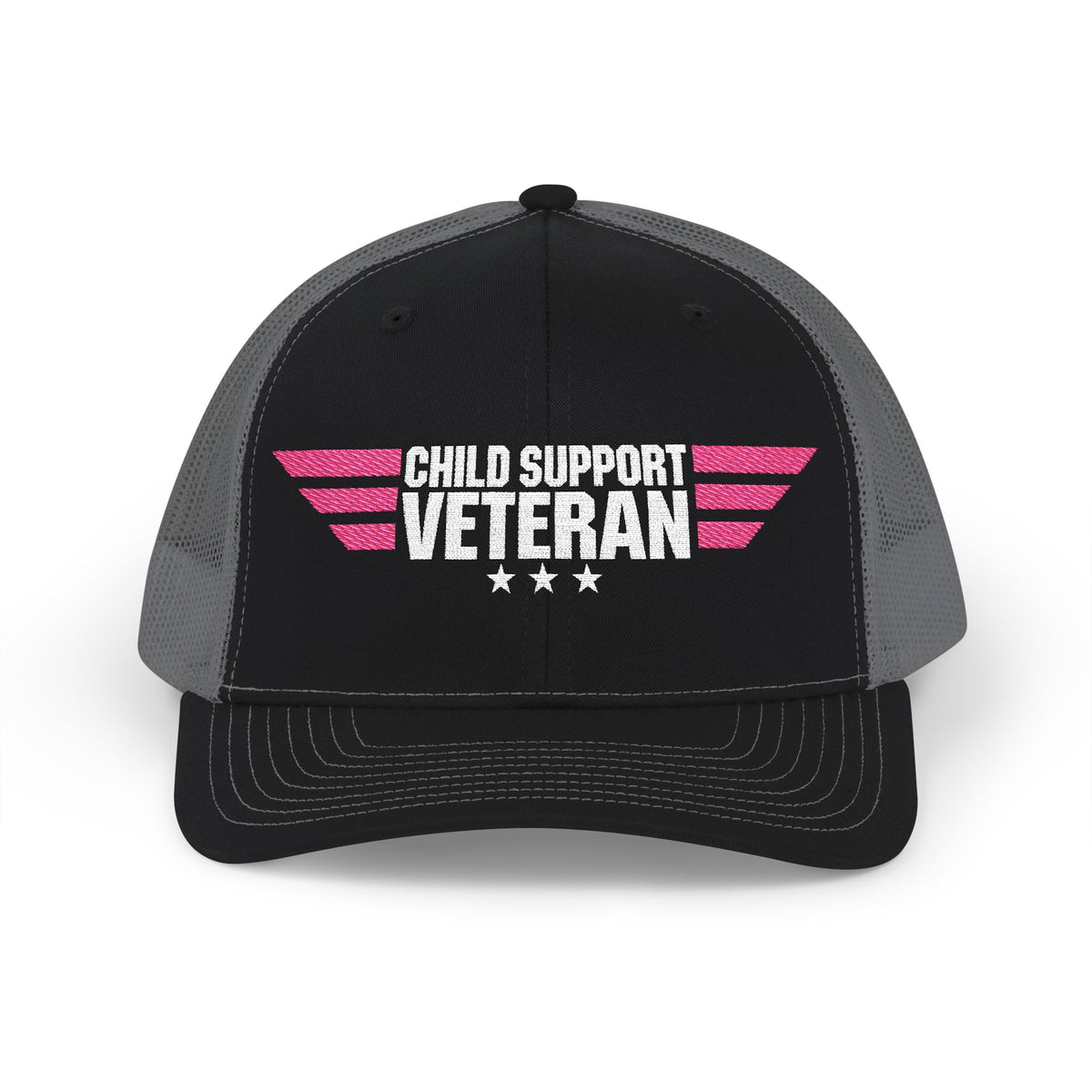 Embroidered Trucker Cap — Retro Winged Logo Snapback