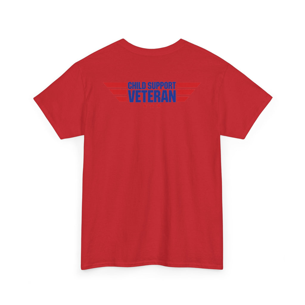 Raised By A Child Support Veteran T‑Shirt – Patriotic Military Tribute Tee