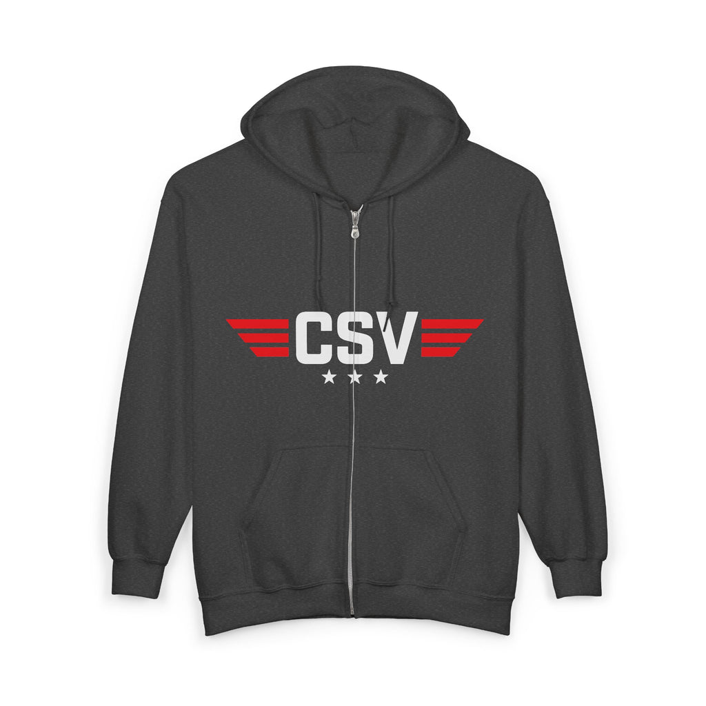 CSAF Support Veteran Zip Hoodie – "Civil Support Veteran (CSV)" Military Tribute
