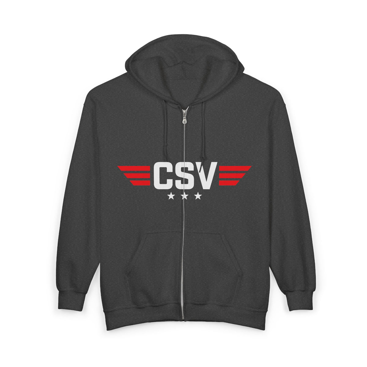 CSAF Support Veteran Zip Hoodie – "Civil Support Veteran (CSV)" Military Tribute