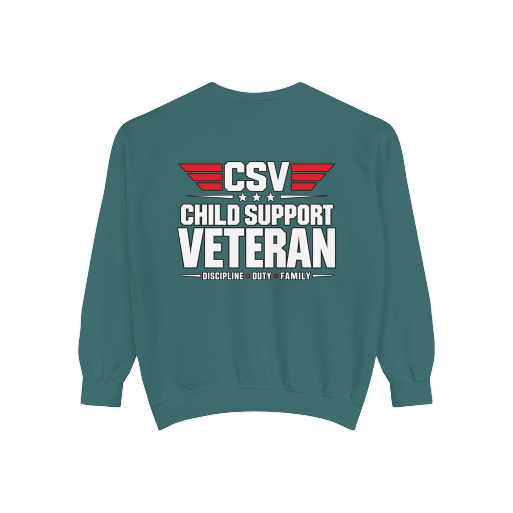 Child Support Veteran Sweatshirt – “My Dad Is A Child Support Veteran” Patriotic Crewneck